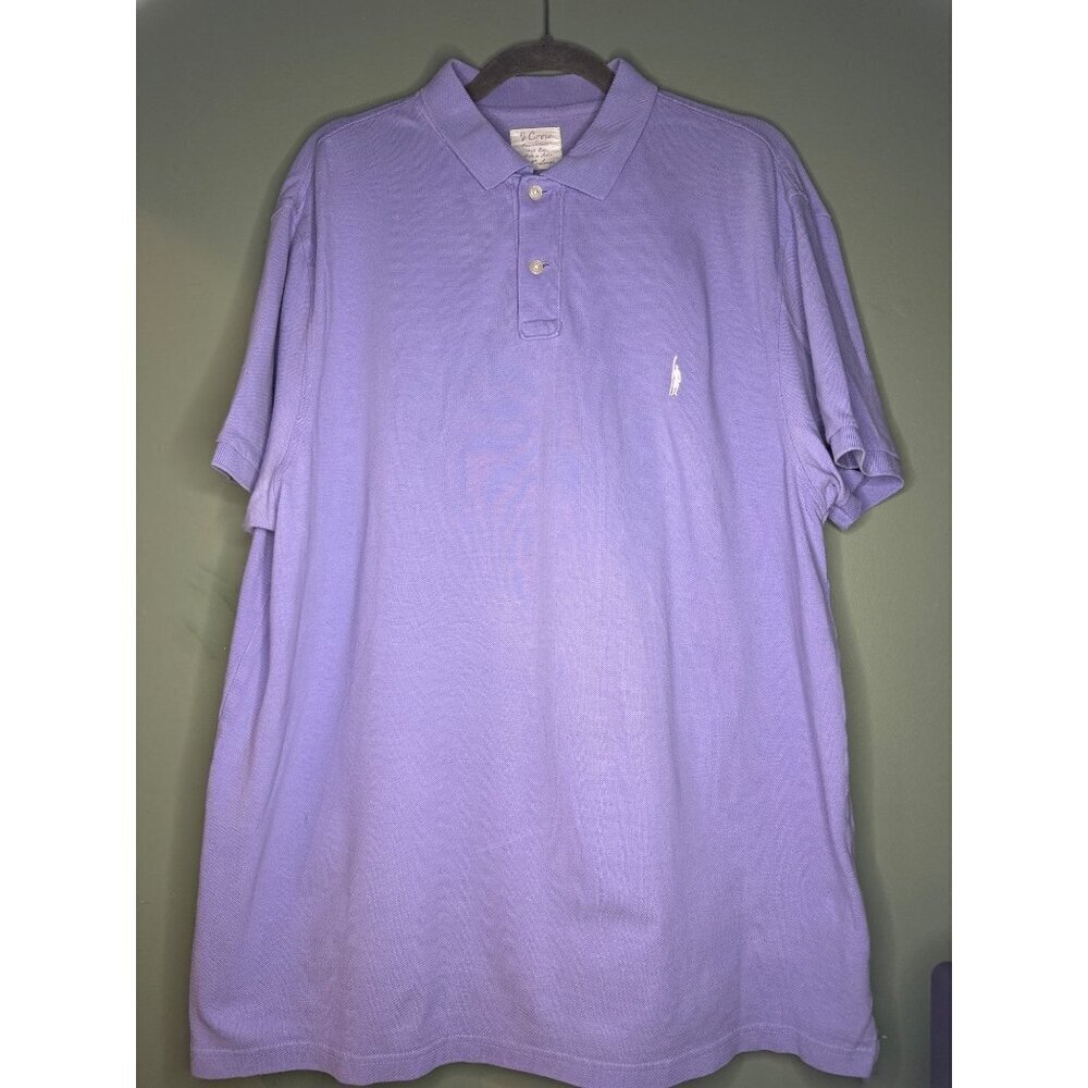 Vintage J.Crew Mens XX-Large 100% Cotton Made in India Polo Shirt Style 12048